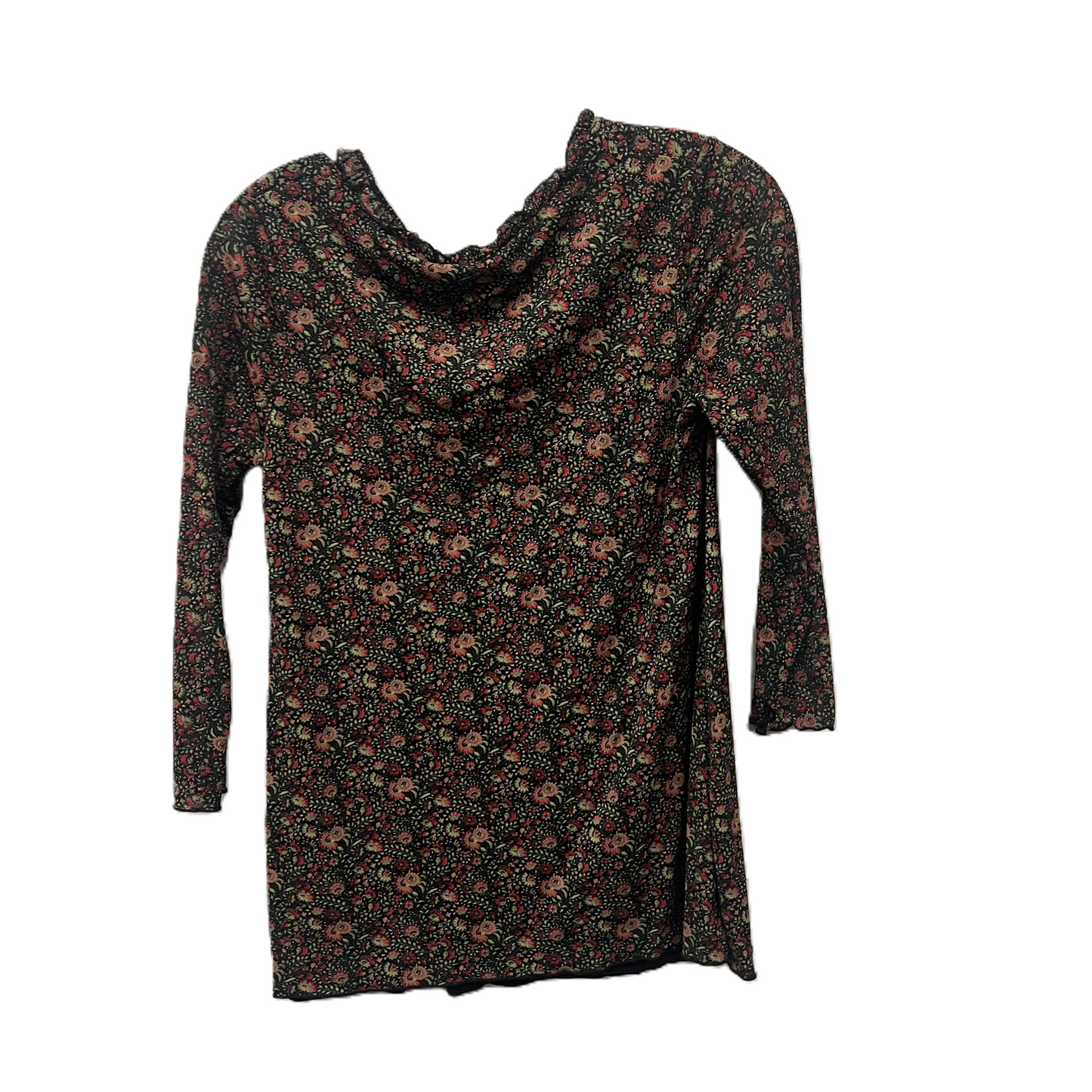 Top Long Sleeve By Old Navy In Black & Red, Size: M