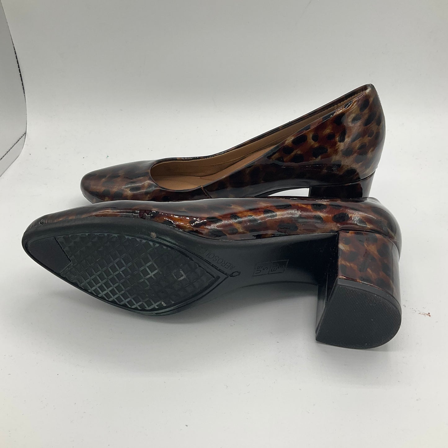 Shoes Heels Block By Aerosoles In Animal Print, Size: 5