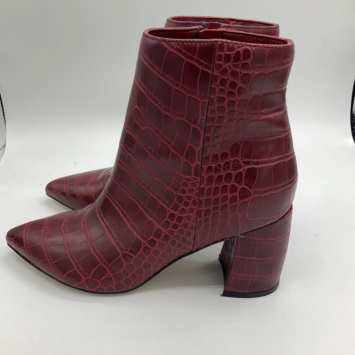 Boots Ankle Heels By Marc Fisher In Red, Size: 6