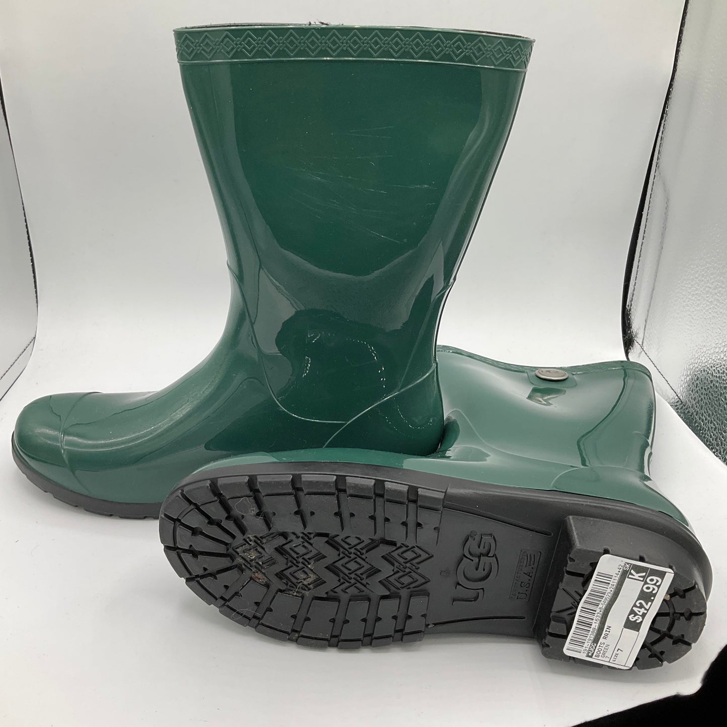 Boots Rain By Ugg In Green, Size: 7