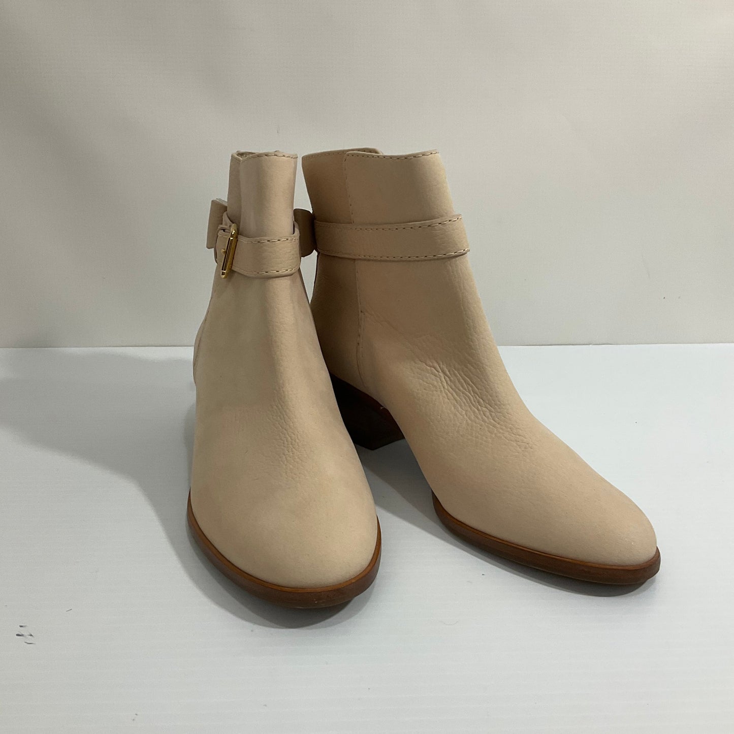 Boots Ankle Heels By Kate Spade In Cream, Size: 8.5