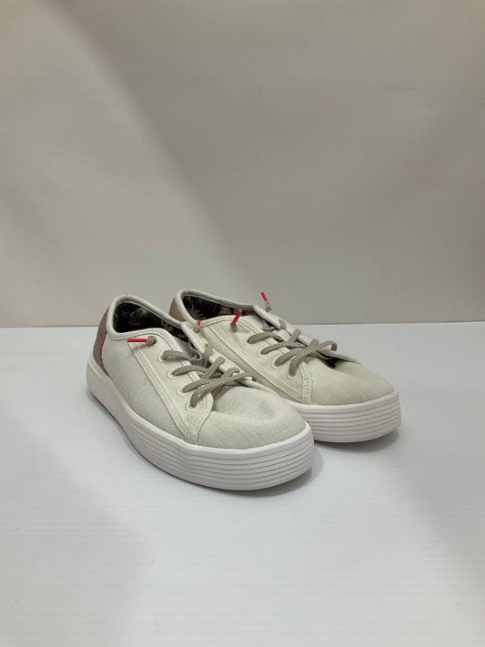 Shoes Sneakers By Hey Dude In Cream, Size: 8