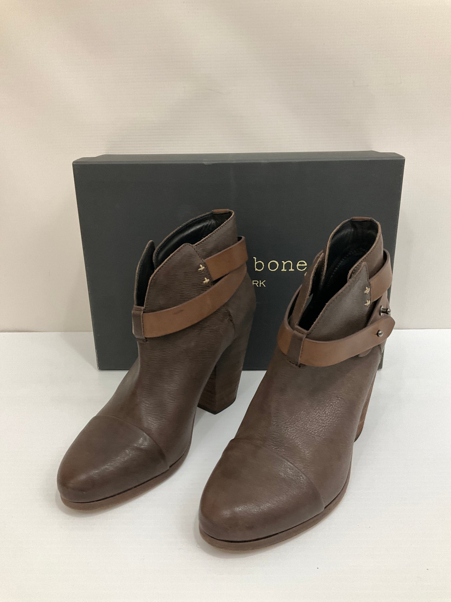 Boots Ankle Heels By Rag And Bone In Brown, Size: 7.5