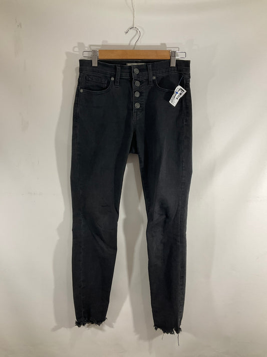 Jeans Skinny By Madewell In Black Denim, Size: 2