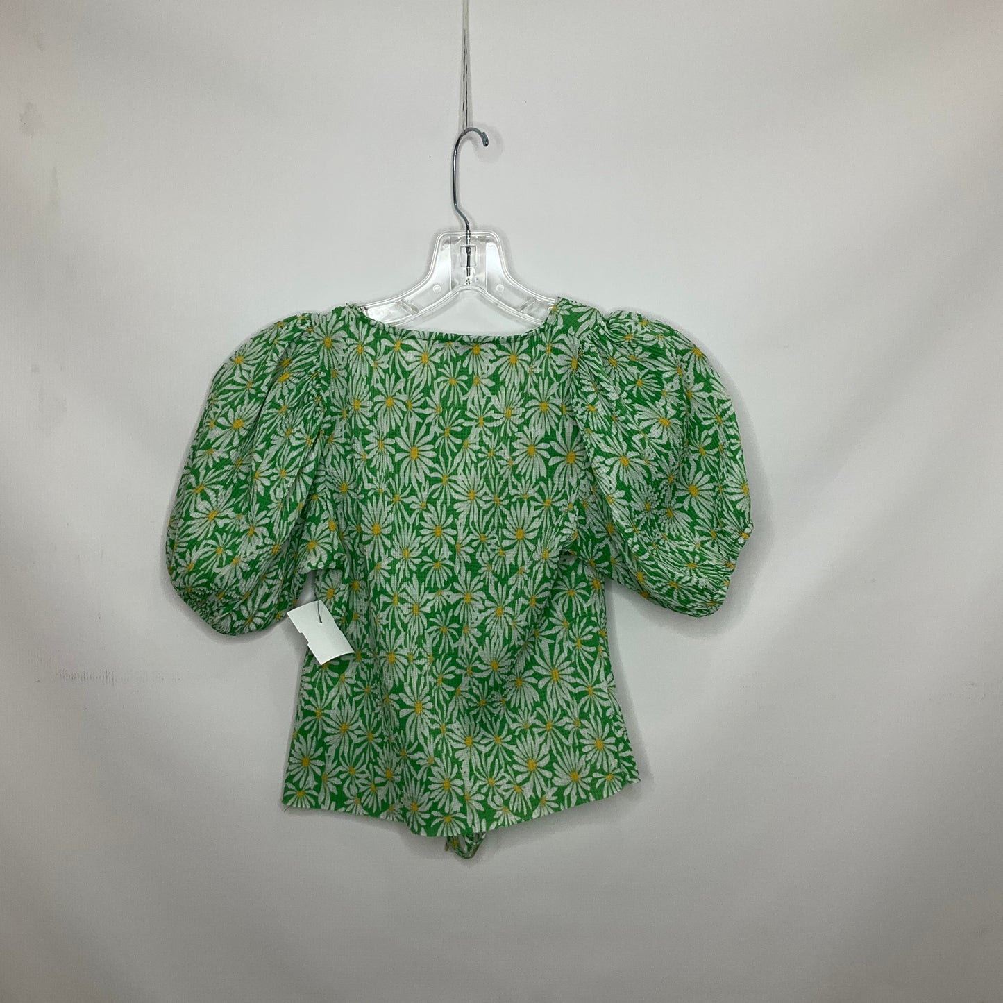 Floral Print Top Short Sleeve Zara, Size S