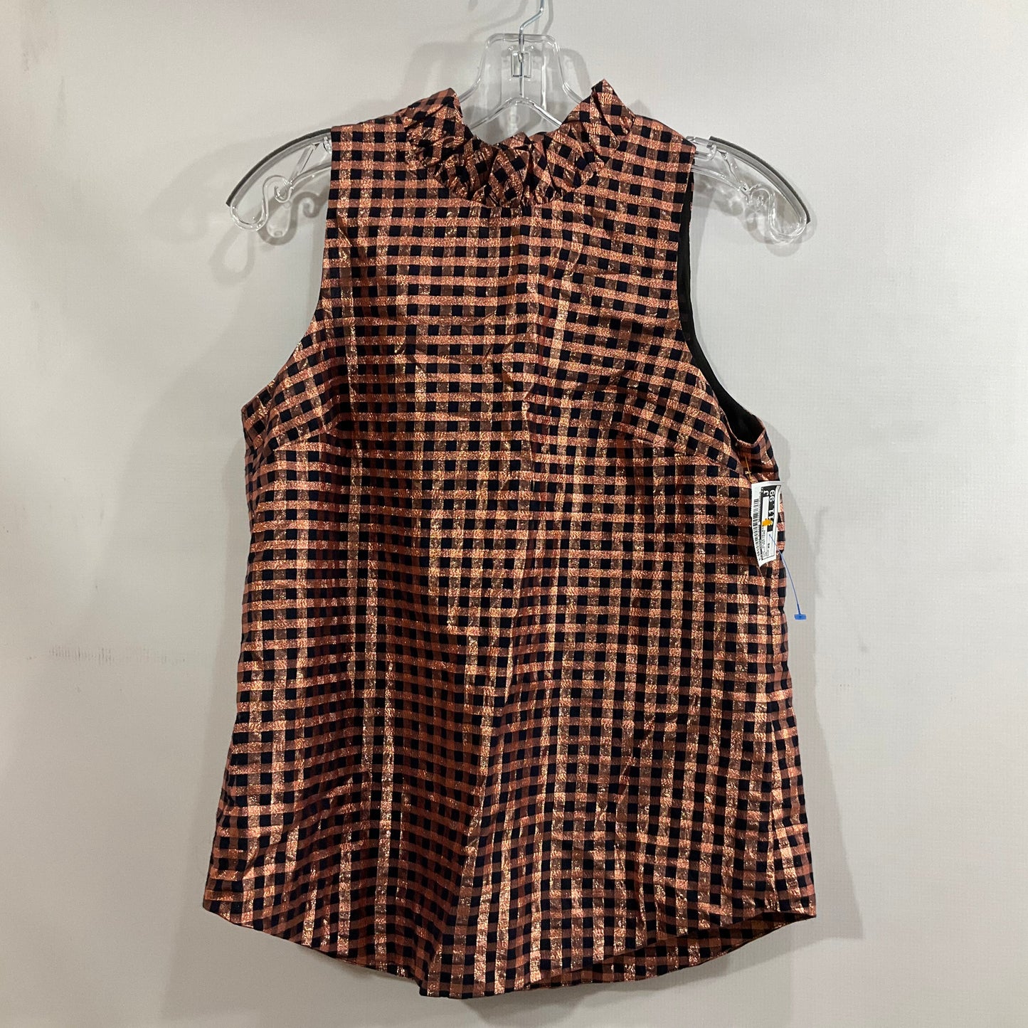 Top Sleeveless By J. Crew In Plaid Pattern, Size: Xs