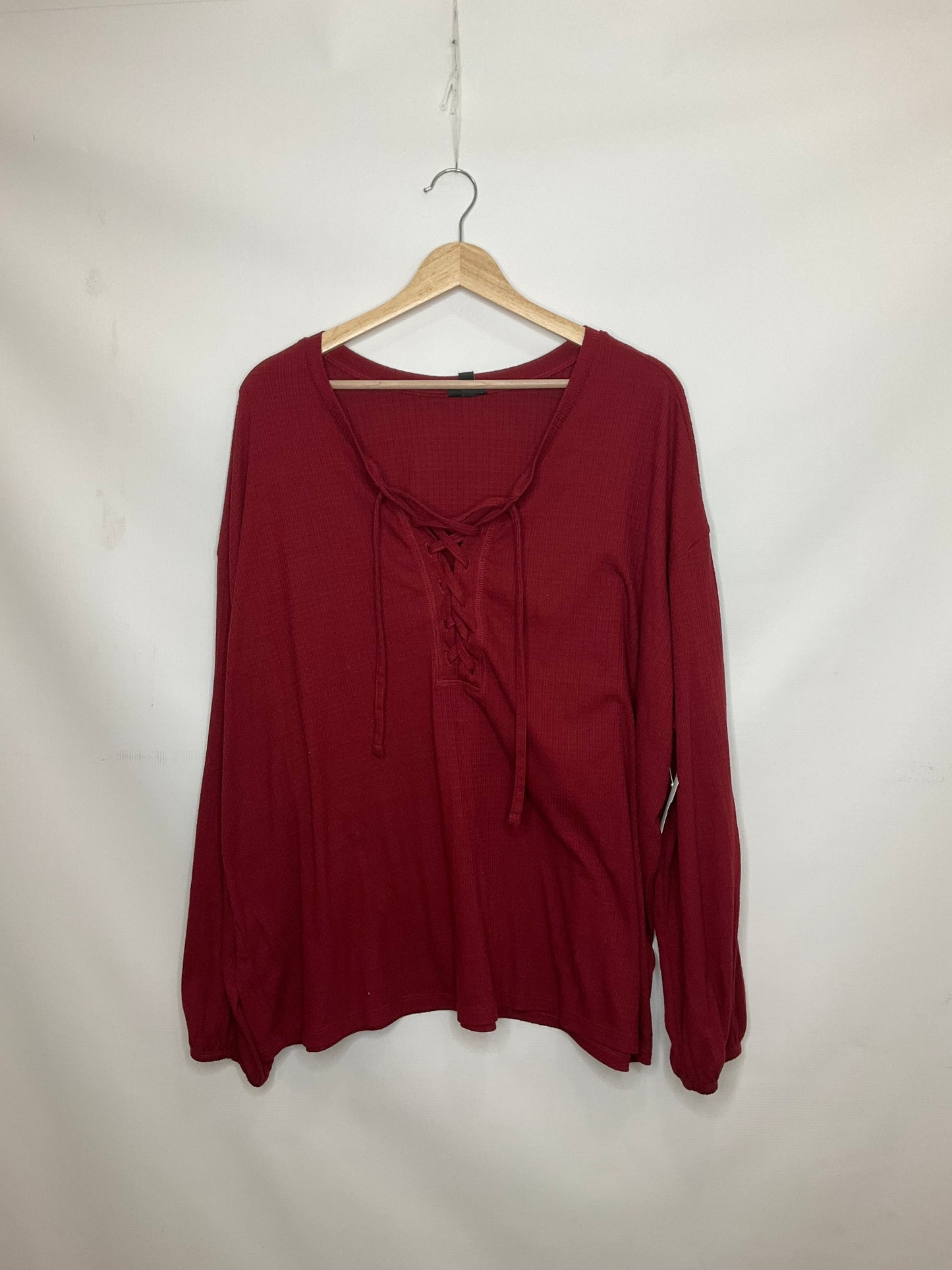 Red Top Long Sleeve Torrid, Size 3x