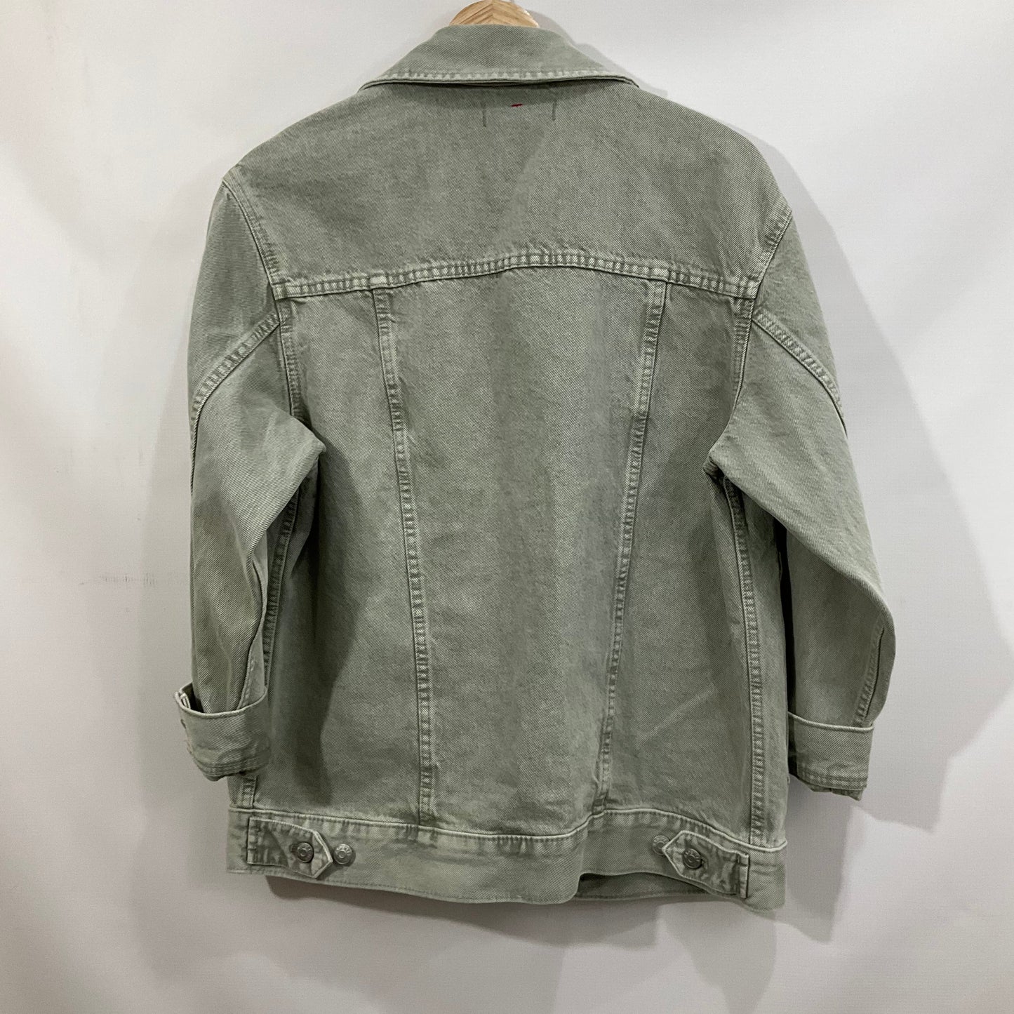 Jacket Denim By Madewell In Green Denim, Size: Xs