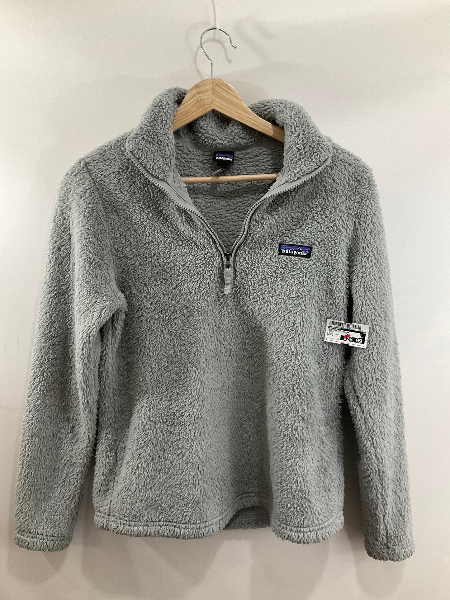 Sweatshirt Collar By Patagonia In Grey, Size: S