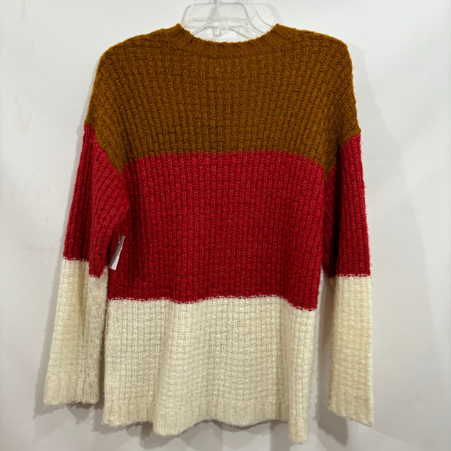 Sweater By American Eagle In Orange & Red, Size: Xs