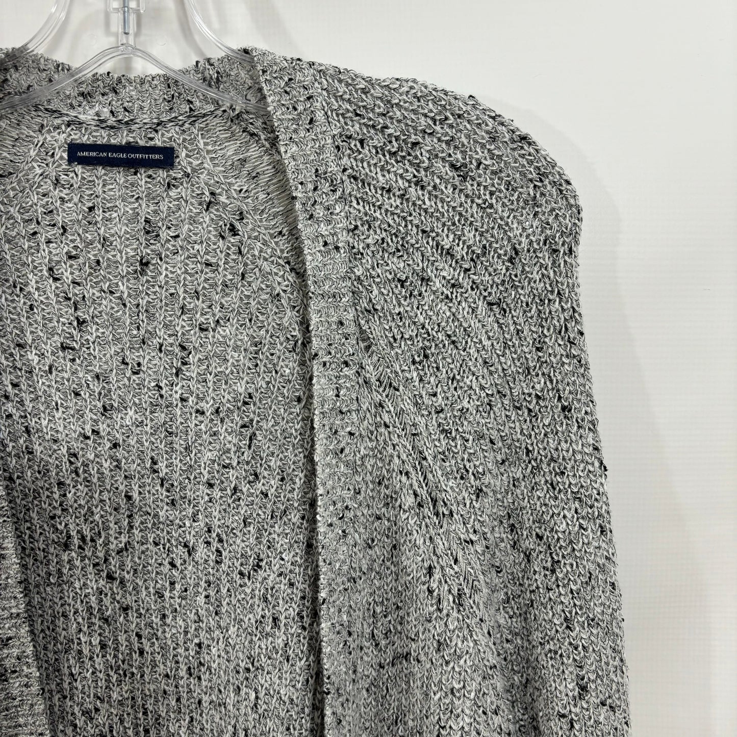 Sweater Cardigan By American Eagle In Grey, Size: S