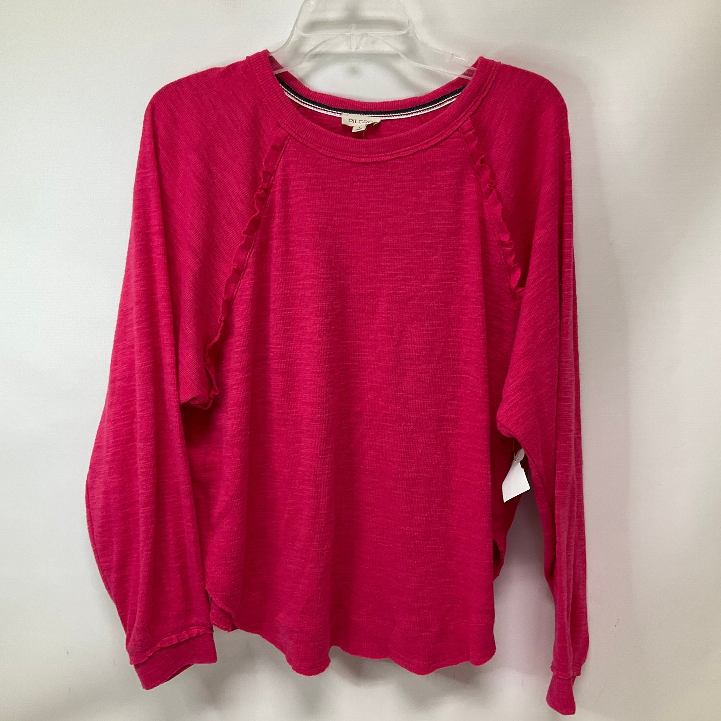 Top Long Sleeve By Pilcro In Pink, Size: S