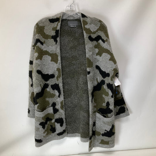 Sweater Cardigan By Anthropologie In Camouflage Print, Size: Xs