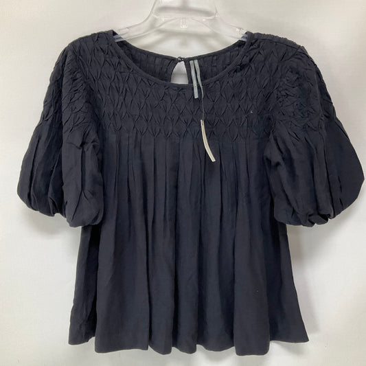 Top Short Sleeve By Anthropologie In Grey, Size: S