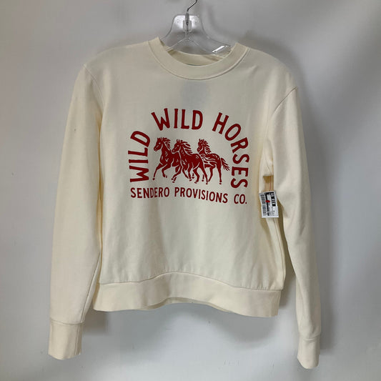 Sweatshirt Crewneck By Cmb In White, Size: Xs