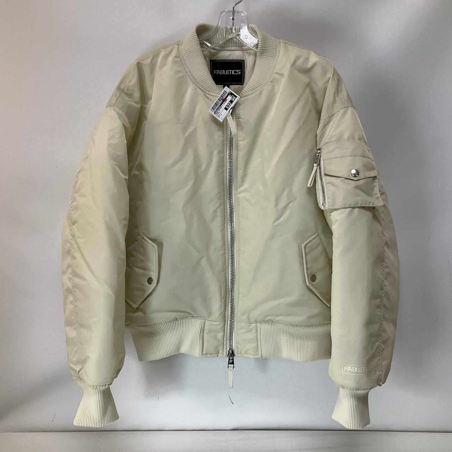 Coat Puffer & Quilted By Fabletics In Cream, Size: L