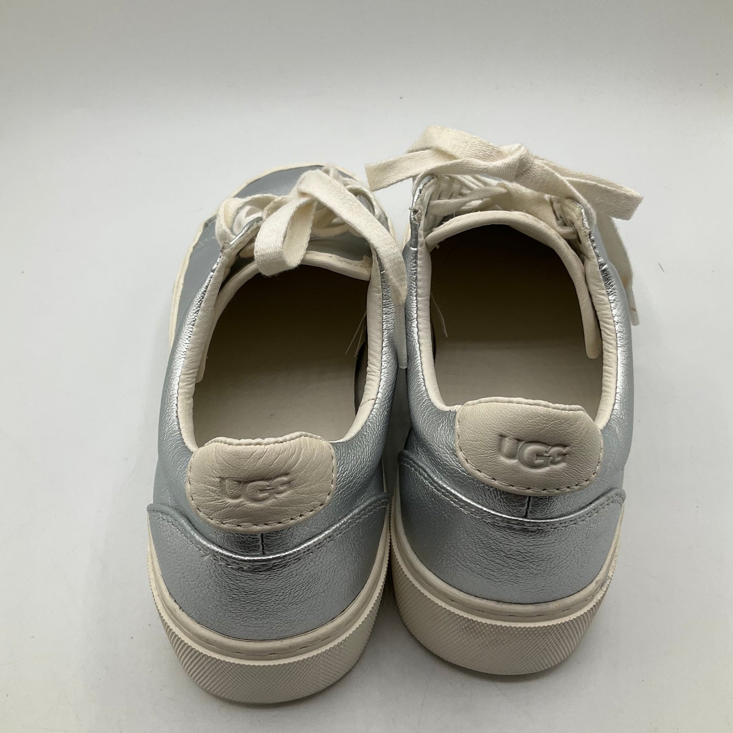 Shoes Sneakers By Ugg In Silver, Size: 6