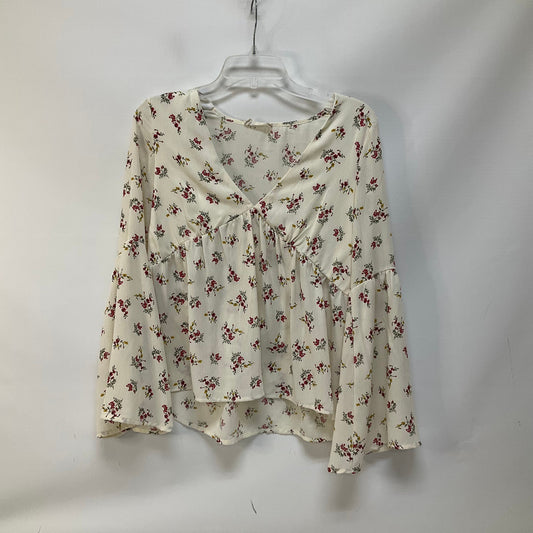 Floral Print Top Long Sleeve Altard State, Size S