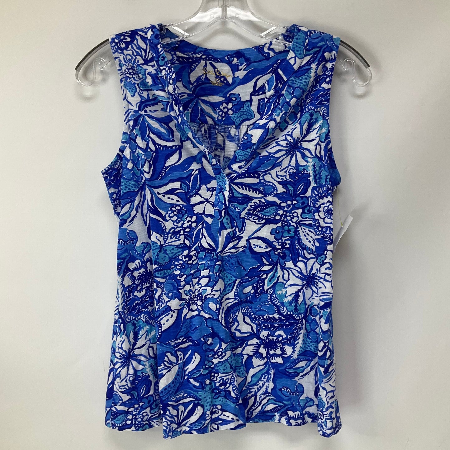 Blue Top Sleeveless Lilly Pulitzer, Size Xs