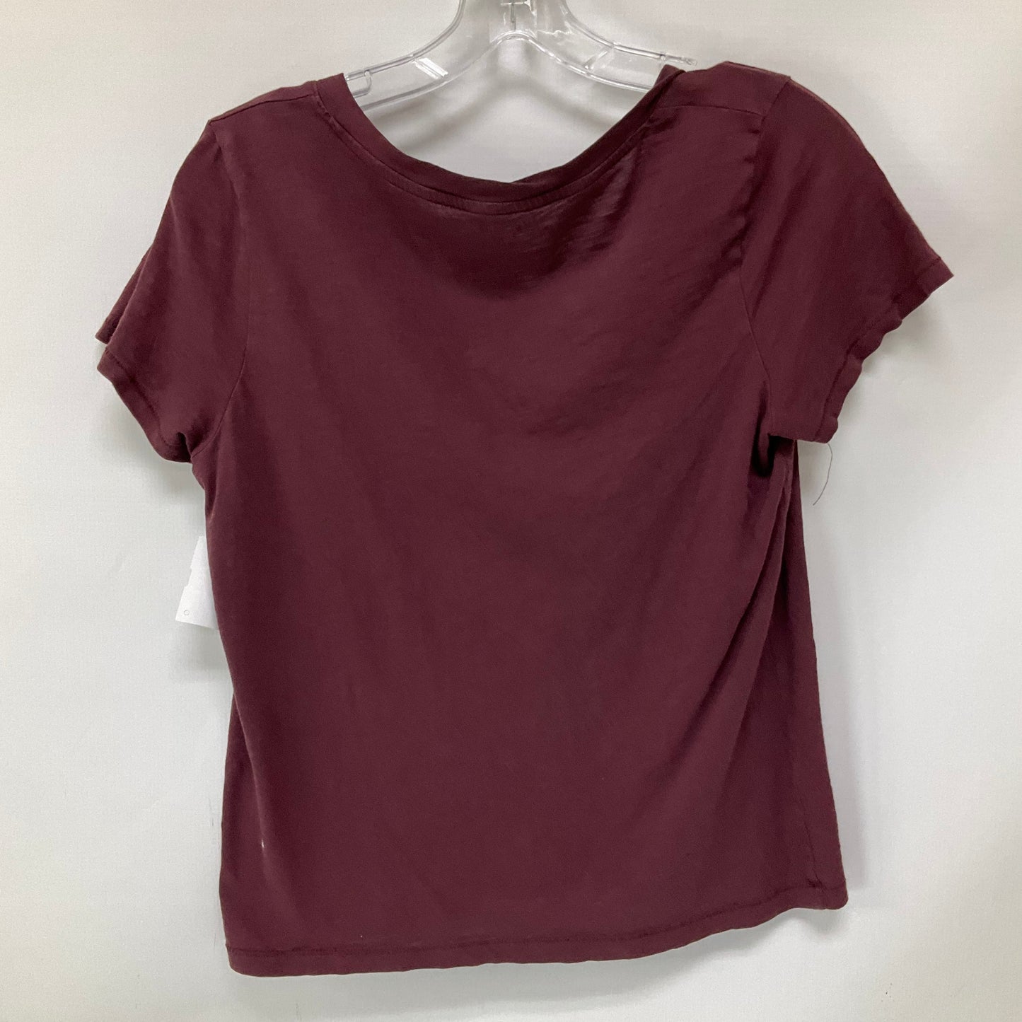 Top Short Sleeve By Madewell In Maroon, Size: S