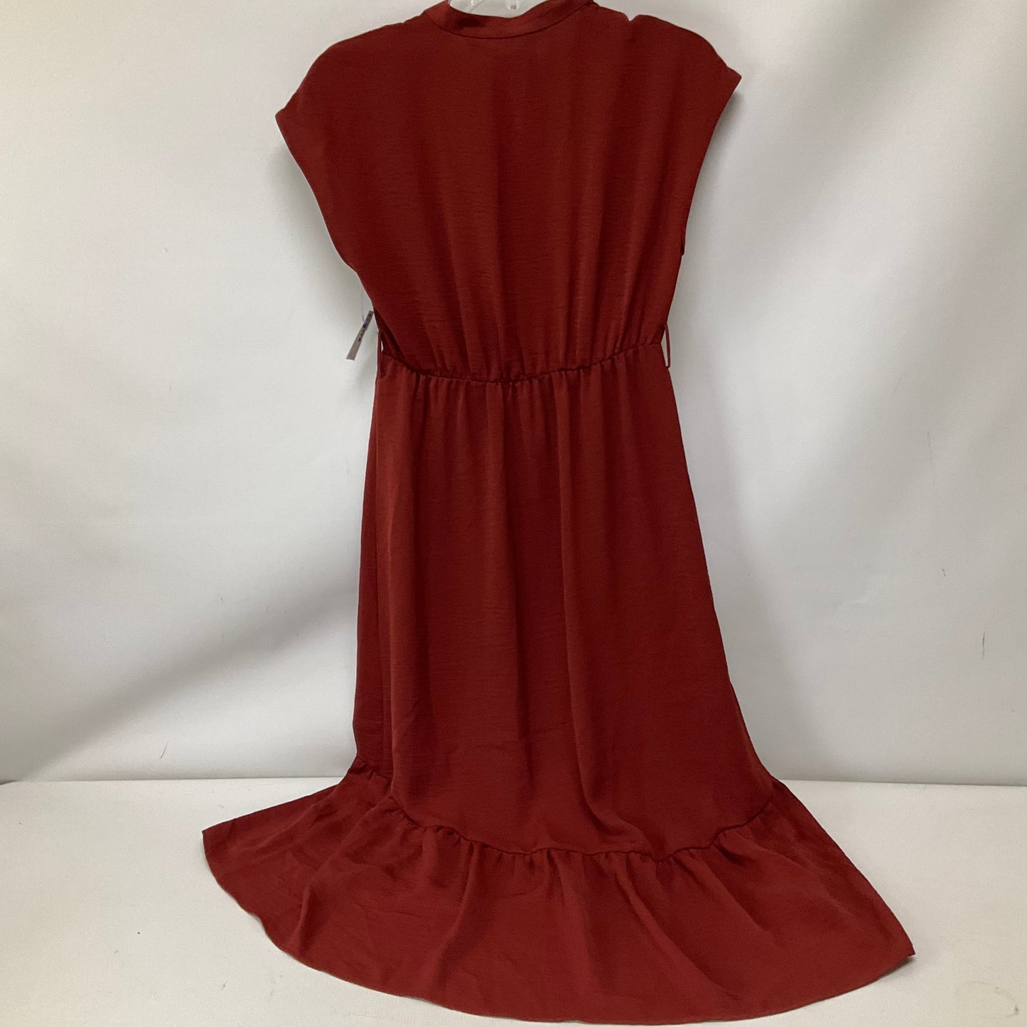 Dress Casual Midi By Zara In Red, Size: S