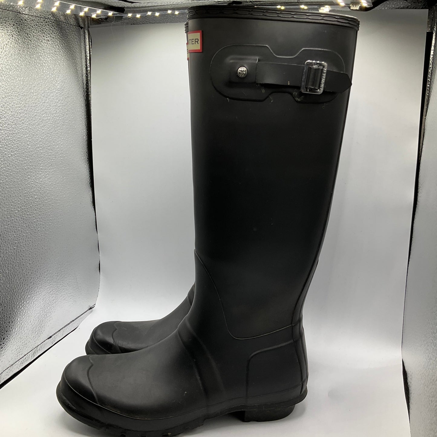 Boots Rain By Hunter In Black, Size: 10