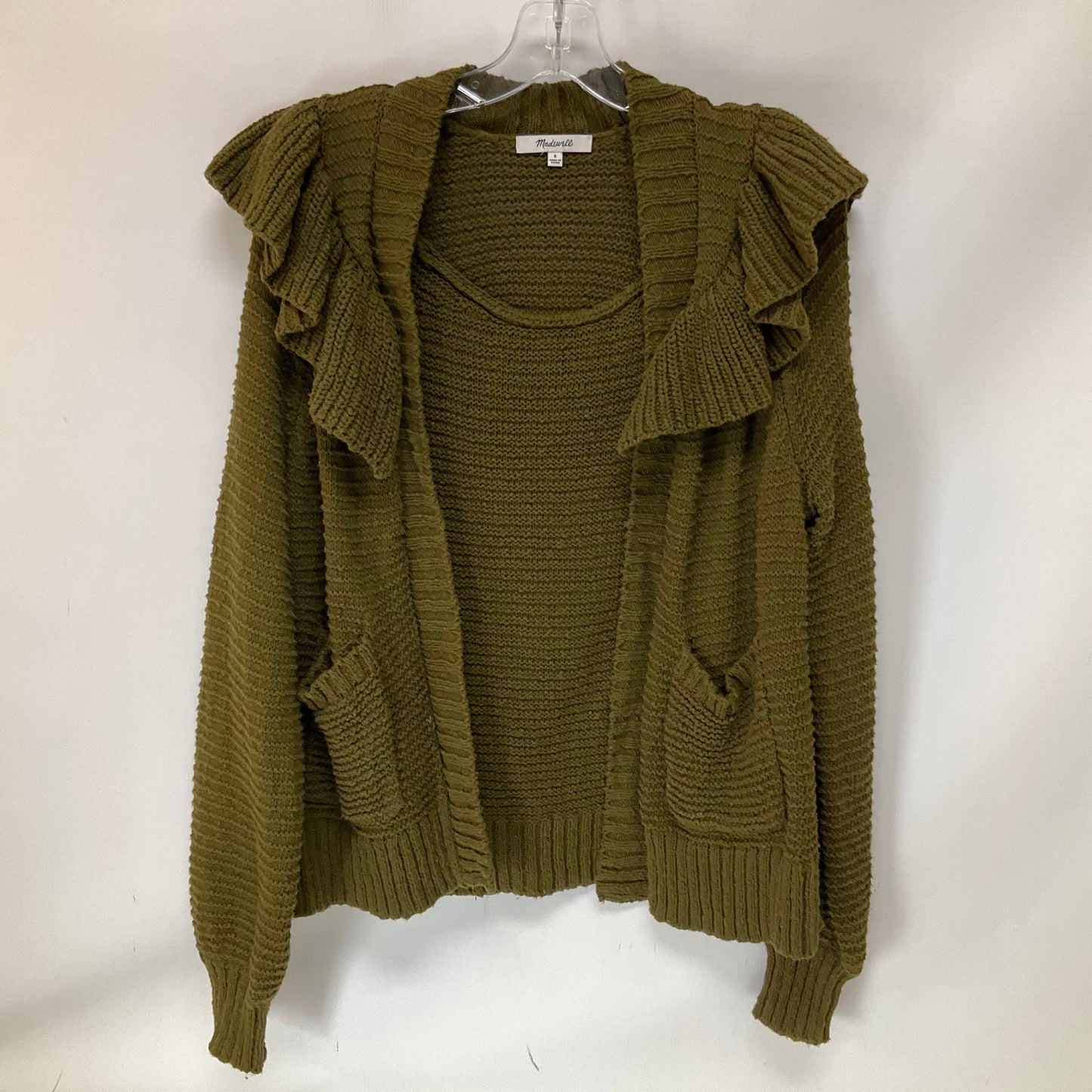 Sweater Cardigan By Madewell In Green, Size: S