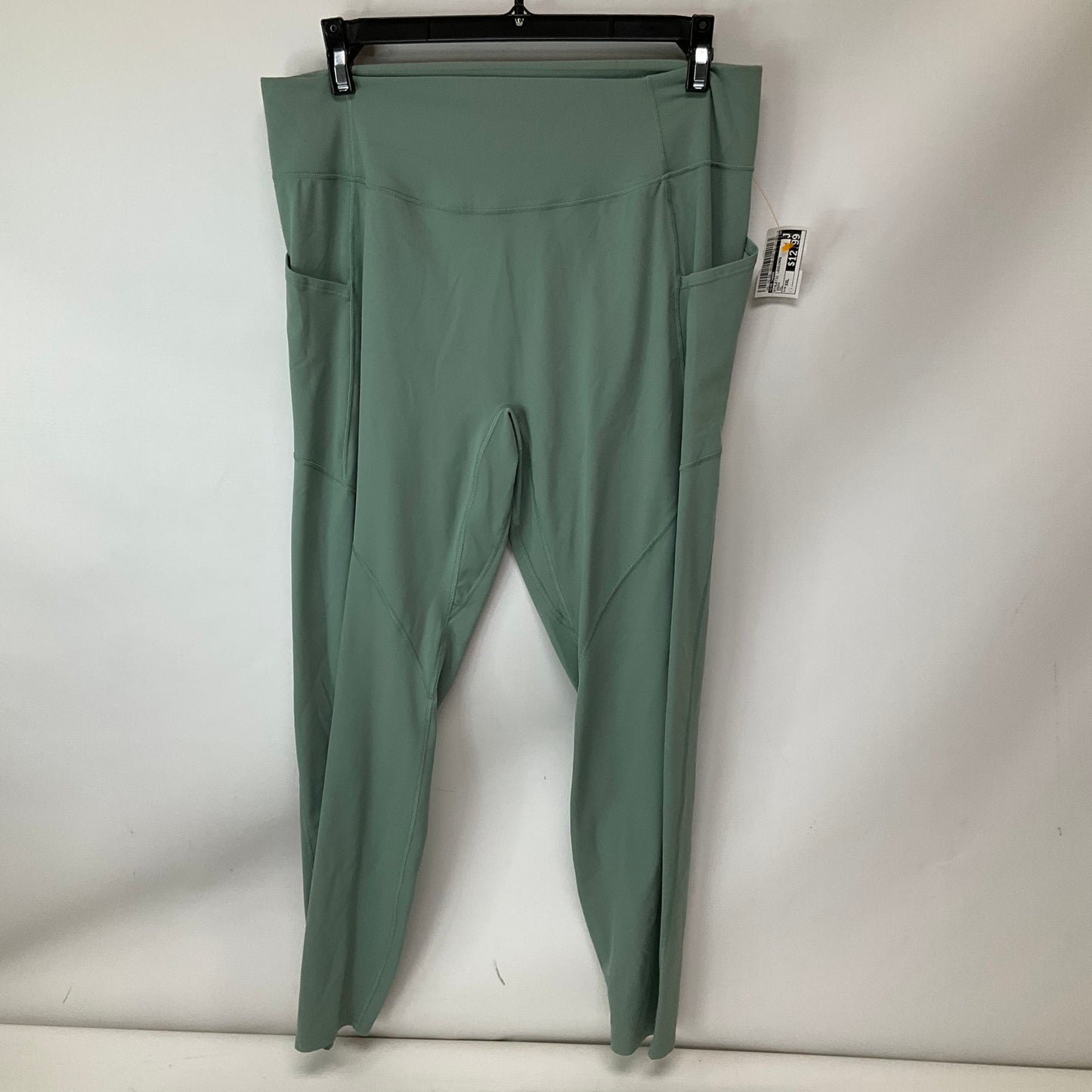 Athletic Leggings By Gym Shark In Green, Size: Xxl