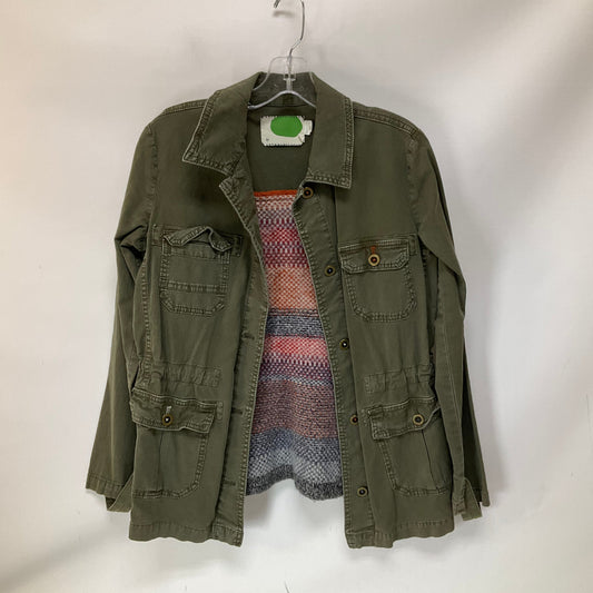 Jacket Denim By Anthropologie In Green Denim, Size: Xs