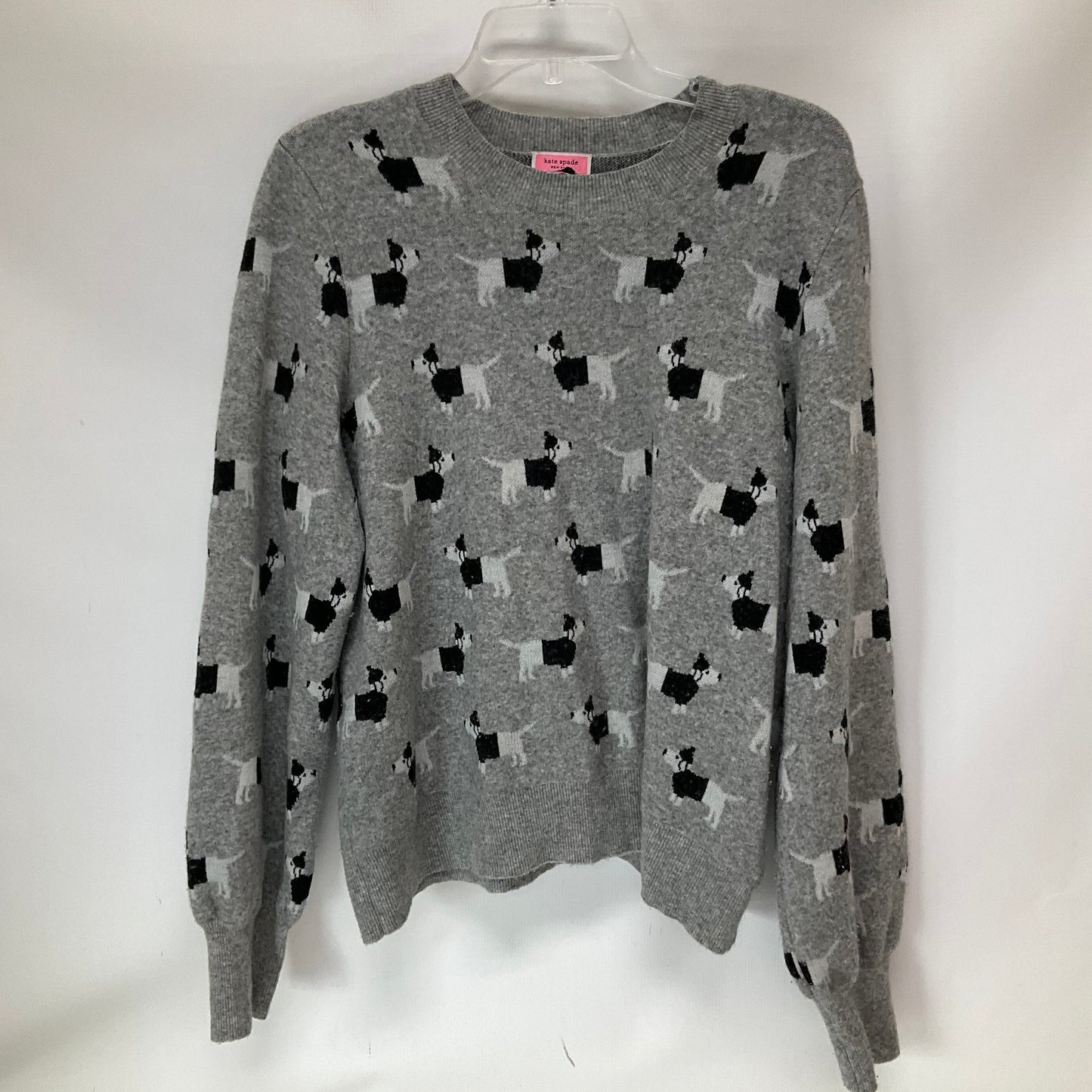 Sweater By Kate Spade In Grey, Size: Xl