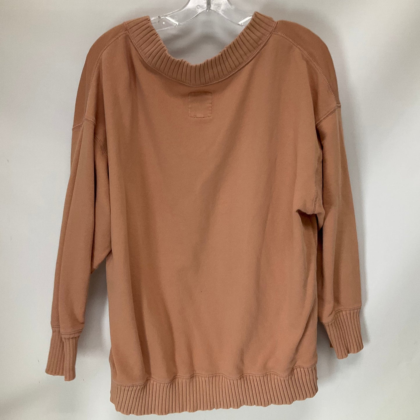 Top Long Sleeve Basic By Aerie In Peach, Size: Xs