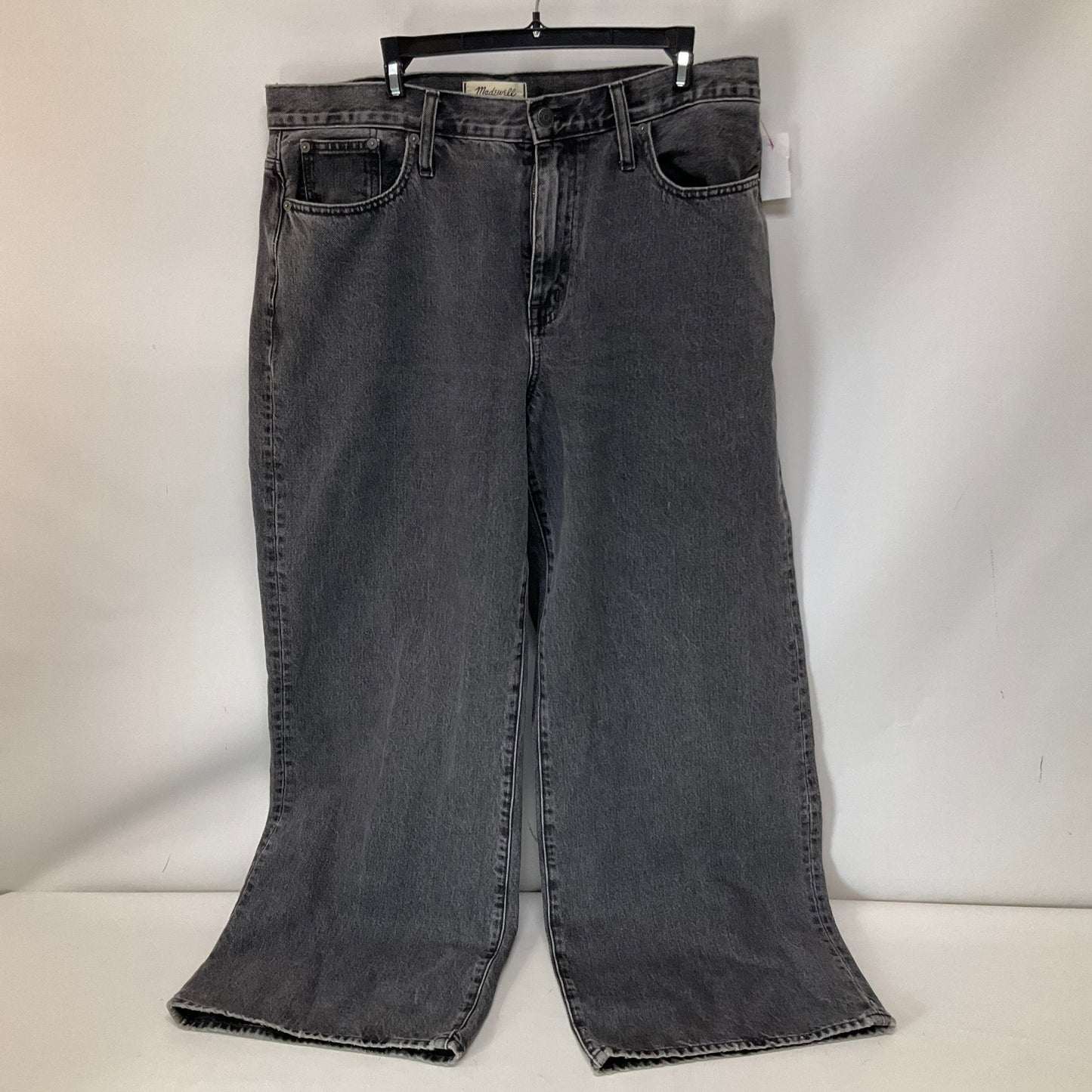 Jeans Wide Leg By Madewell In Black Denim, Size: 14