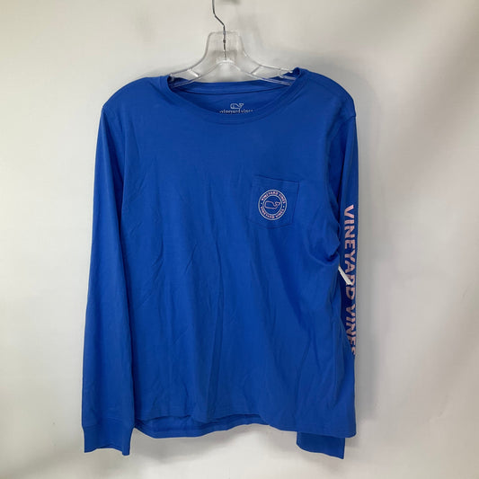 Top Long Sleeve By Vineyard Vines In Blue, Size: L