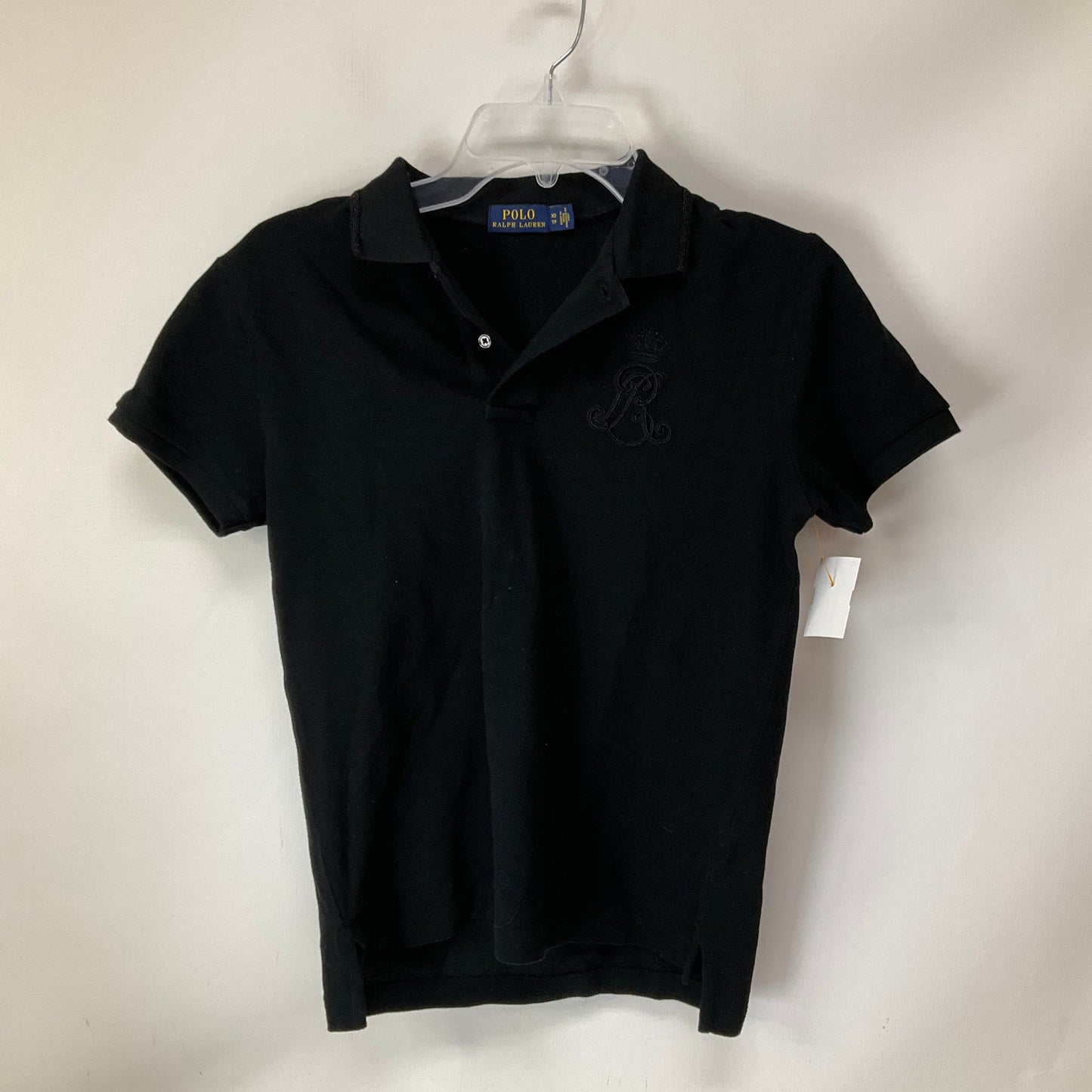 Top Short Sleeve By Polo Ralph Lauren In Black, Size: Xs