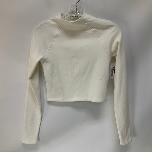 Top Long Sleeve By Zara In White, Size: L