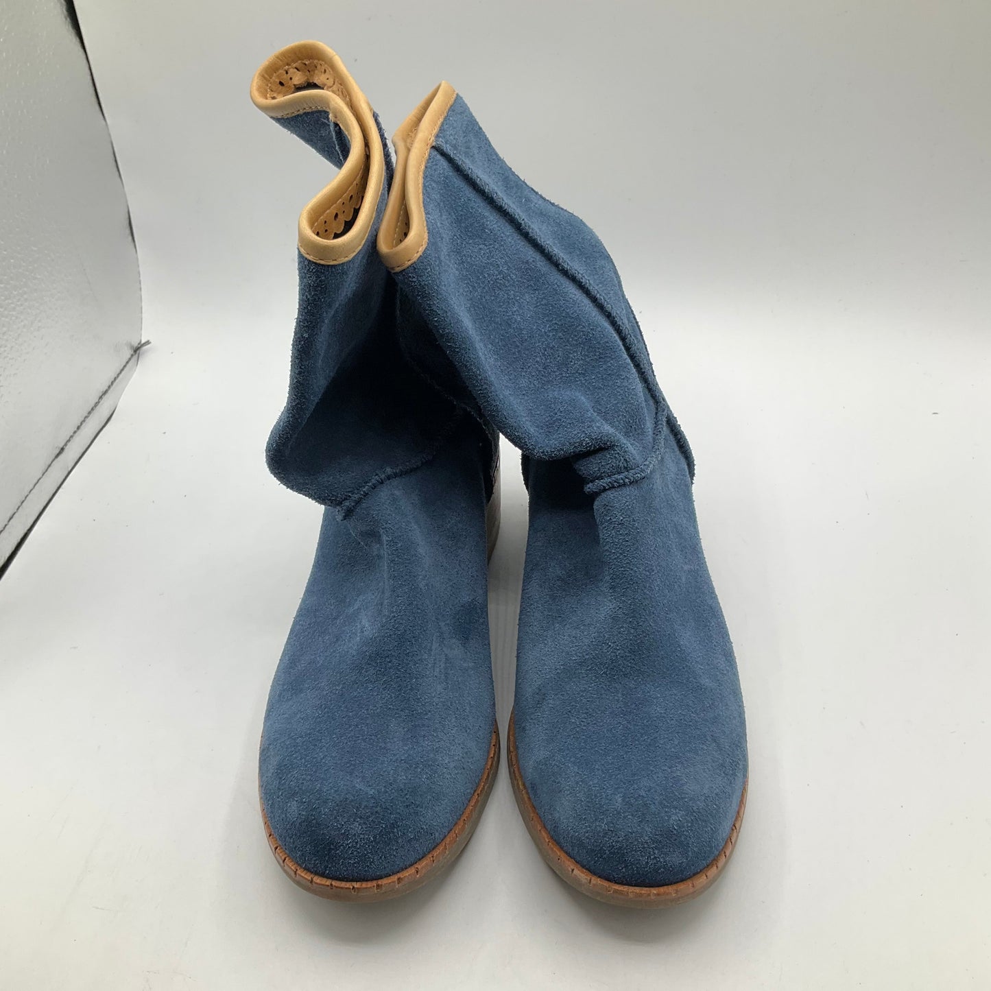 Boots Ankle Heels By Ugg In Blue, Size: 5.5