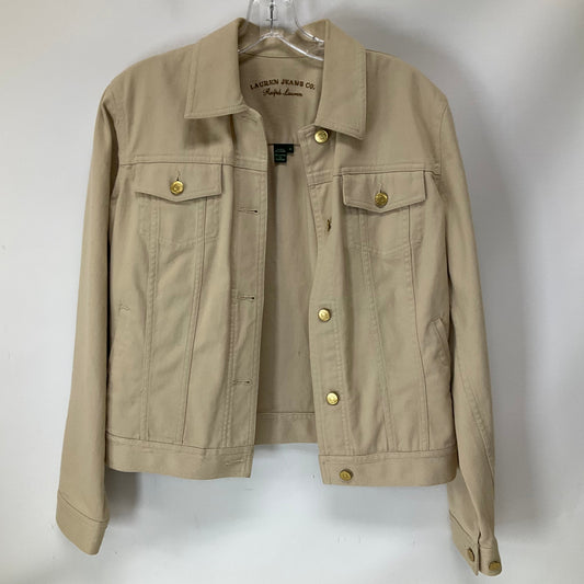 Jacket Denim By Polo Ralph Lauren In Tan, Size: M