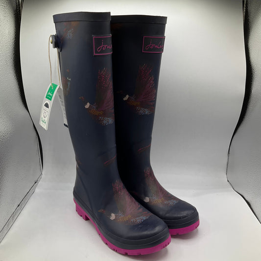 Navy Boots Rain Joules, Size 5