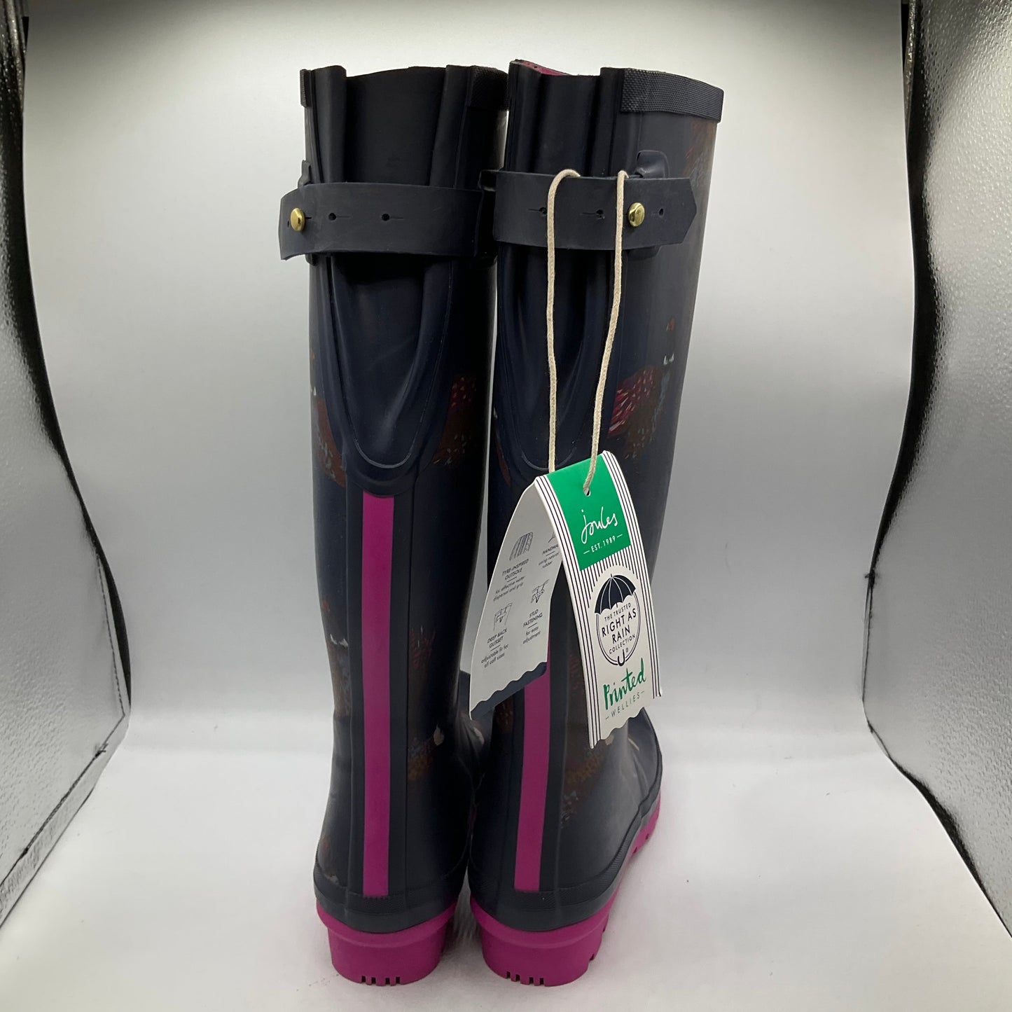 Navy Boots Rain Joules, Size 5