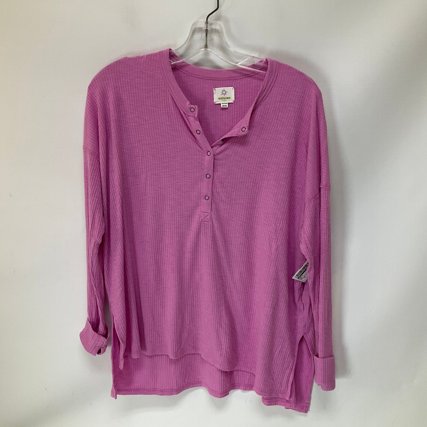 Top Long Sleeve By Aerie In Pink, Size: Xs