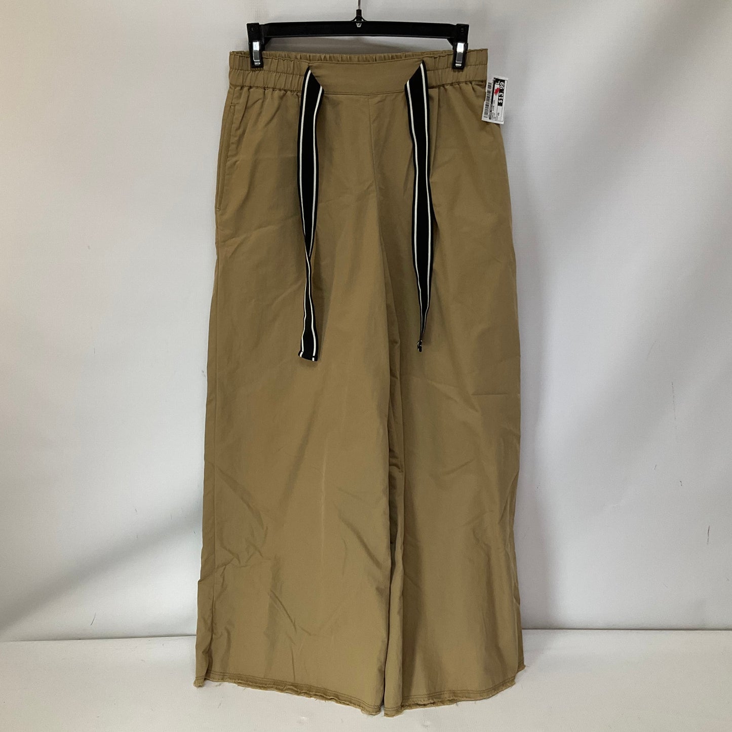 Pants Wide Leg By Zara Basic In Beige, Size: Xs