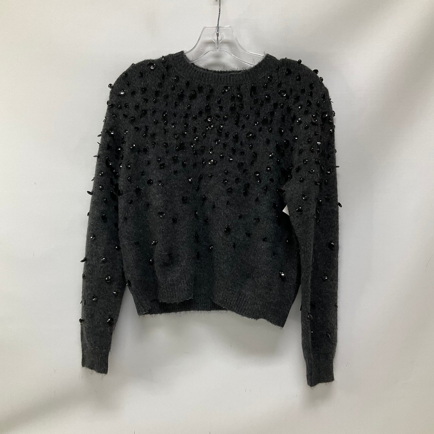 Sweater By Zara In Black & Grey, Size: M