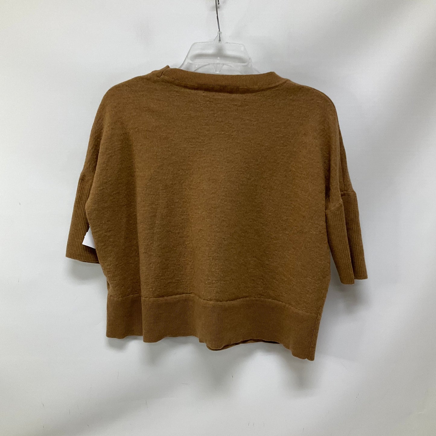 Sweater Short Sleeve By Anthropologie In Brown, Size: S