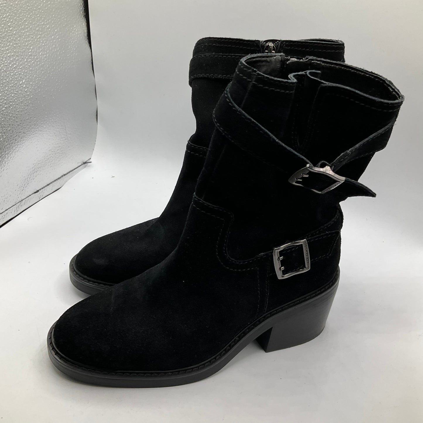 Boots Mid-calf Heels By Vince Camuto In Black, Size: 7.5