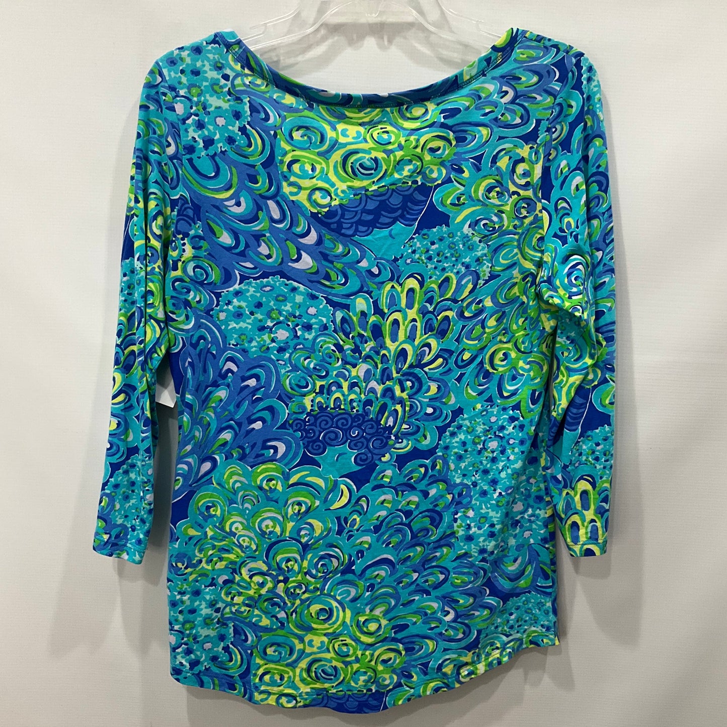 Blue Green Top Long Sleeve Lilly Pulitzer, Size S