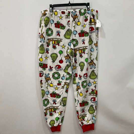 Pajama Pants In White, Size: L