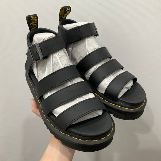 Sandals Heels Platform By Dr Martens In Black, Size: 7