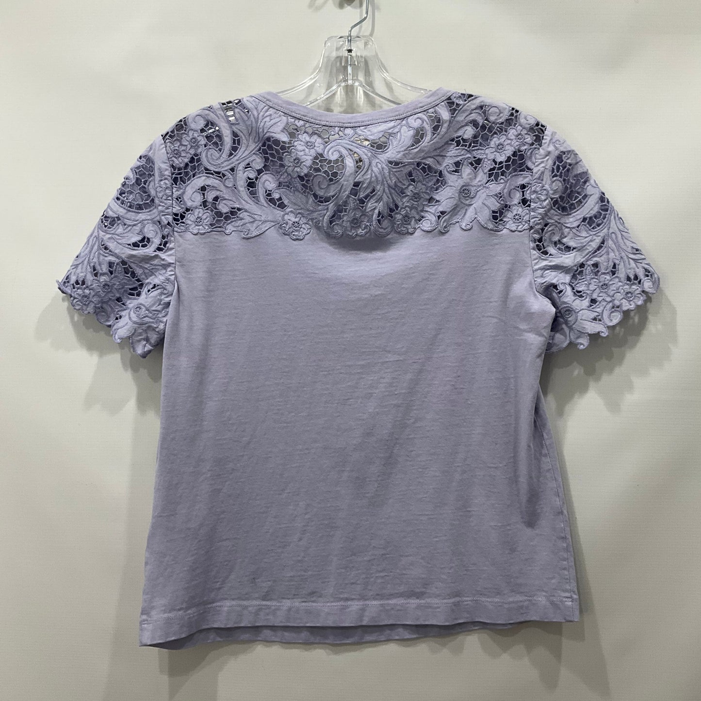 Purple Top Short Sleeve Rebecca Taylor, Size M