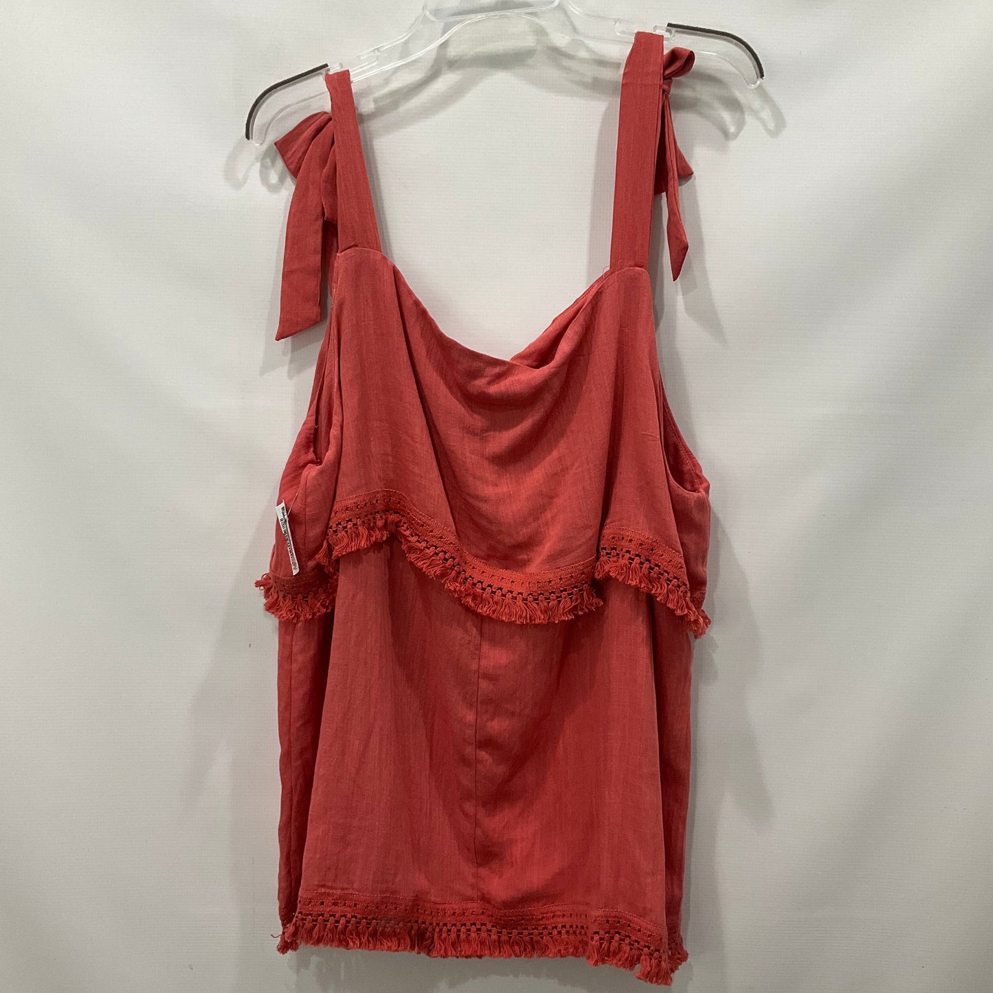 Coral Top Sleeveless Perfectly Priscilla, Size 2x