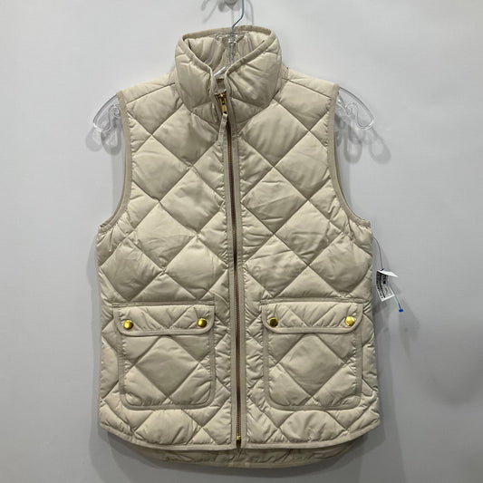 Vest Puffer & Quilted By J Crew In White, Size: Xxs